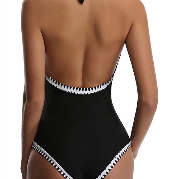 Swimming wear on piece deep v - Picture 5 of 6